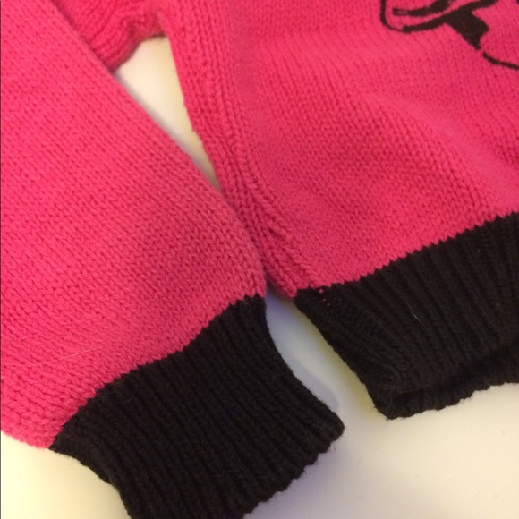 VTG 80s Mickey Mouse sweater JG Hook pink 12 mos - Picture 4 of 6